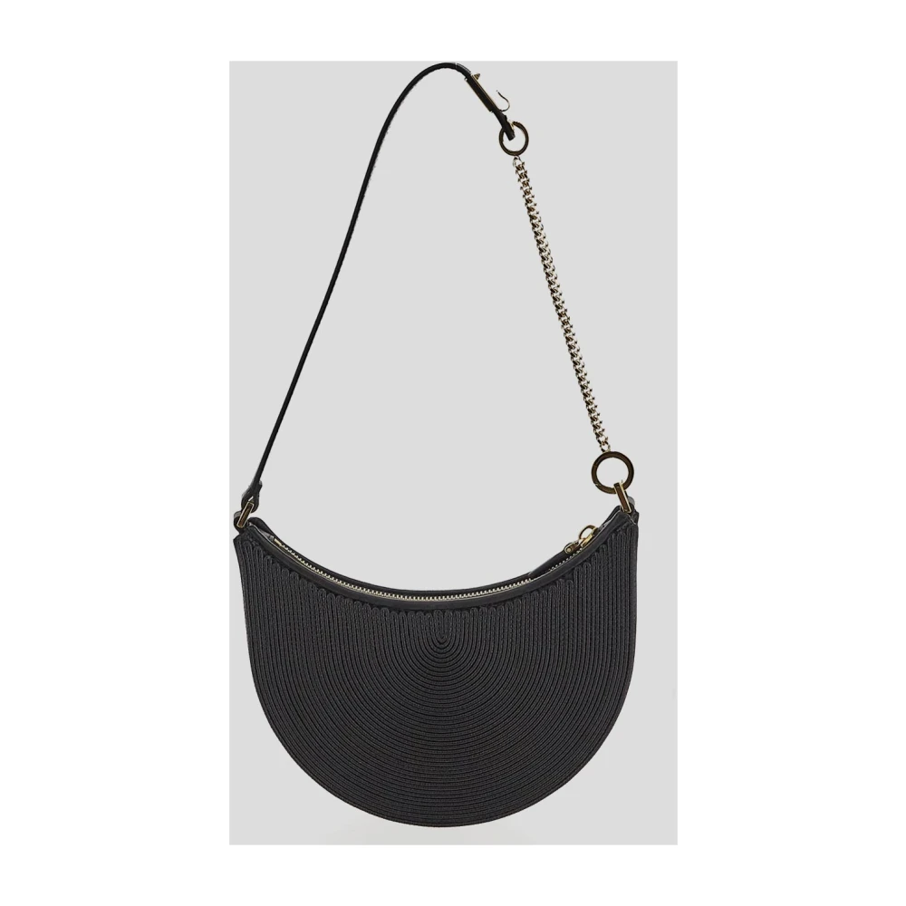 Valentino Garavani Leren Logo Tas Black Dames