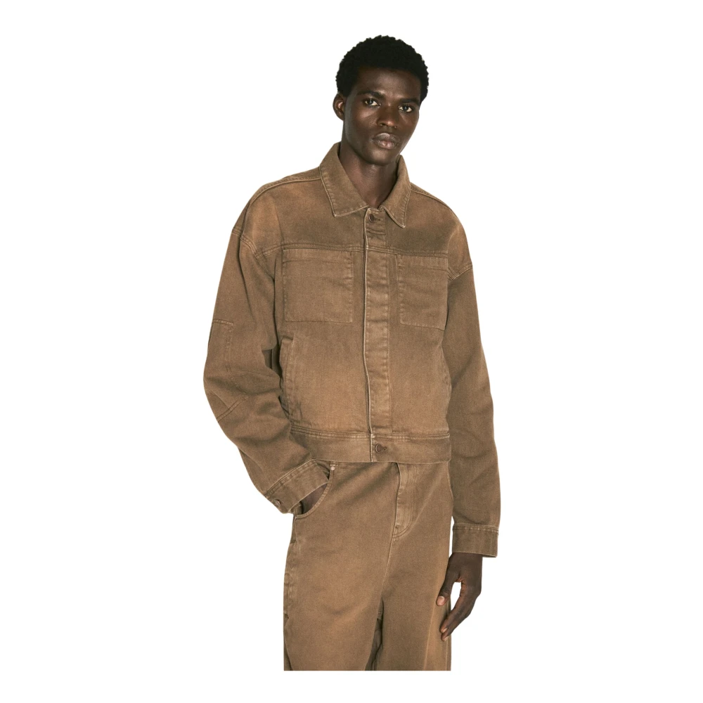 Entire Studios Klassieke Denim Jack Brown Heren