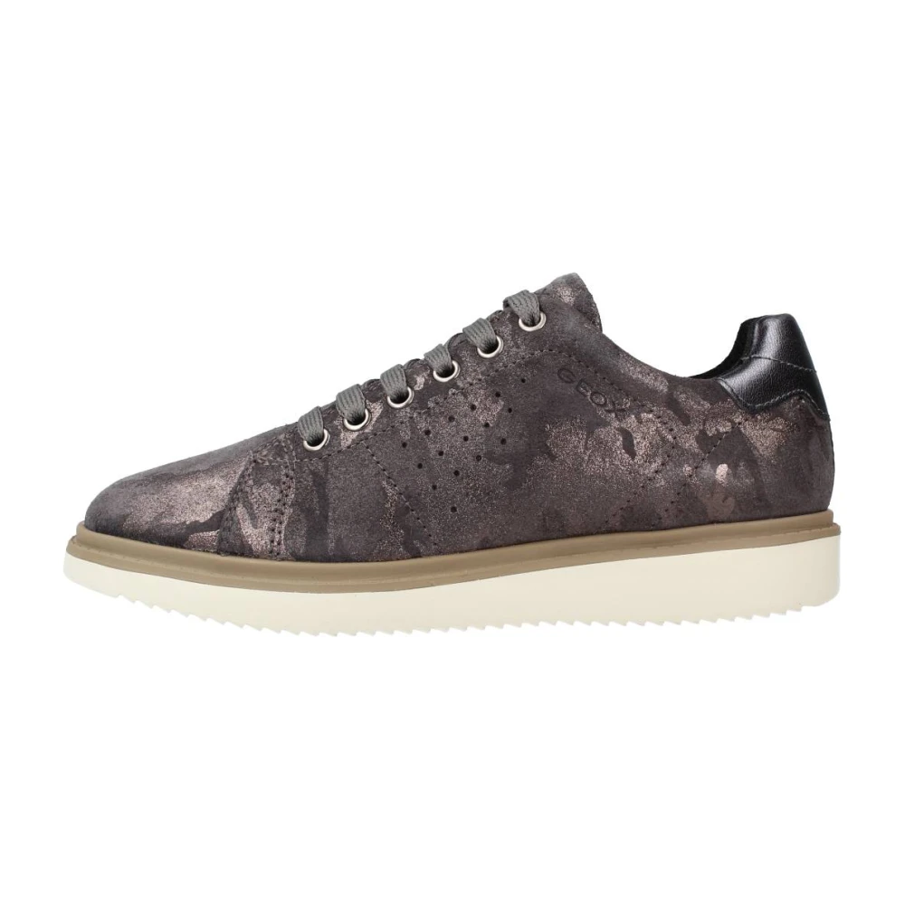 Geox Meisjes Grijs Stijlvolle Sneakers Voor Fashionista's