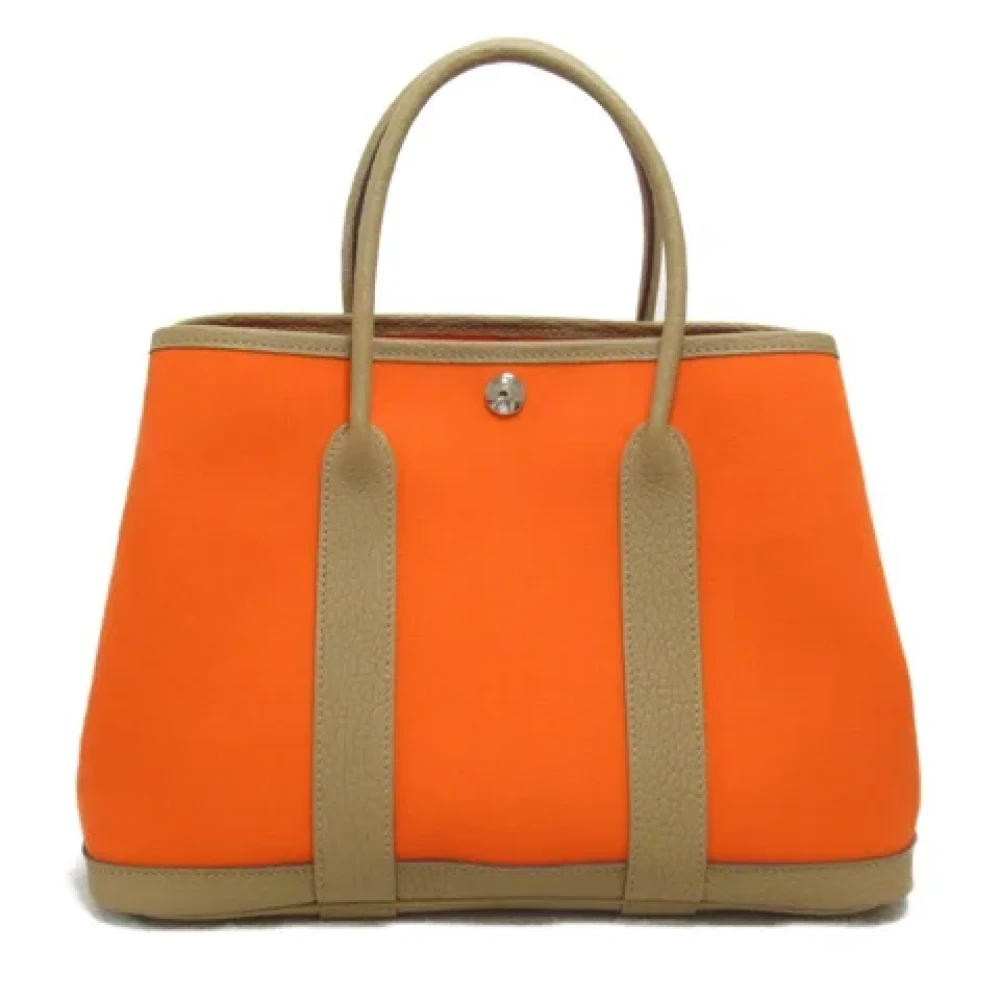 Hermès Vintage Pre-owned Leather totes Orange Dames