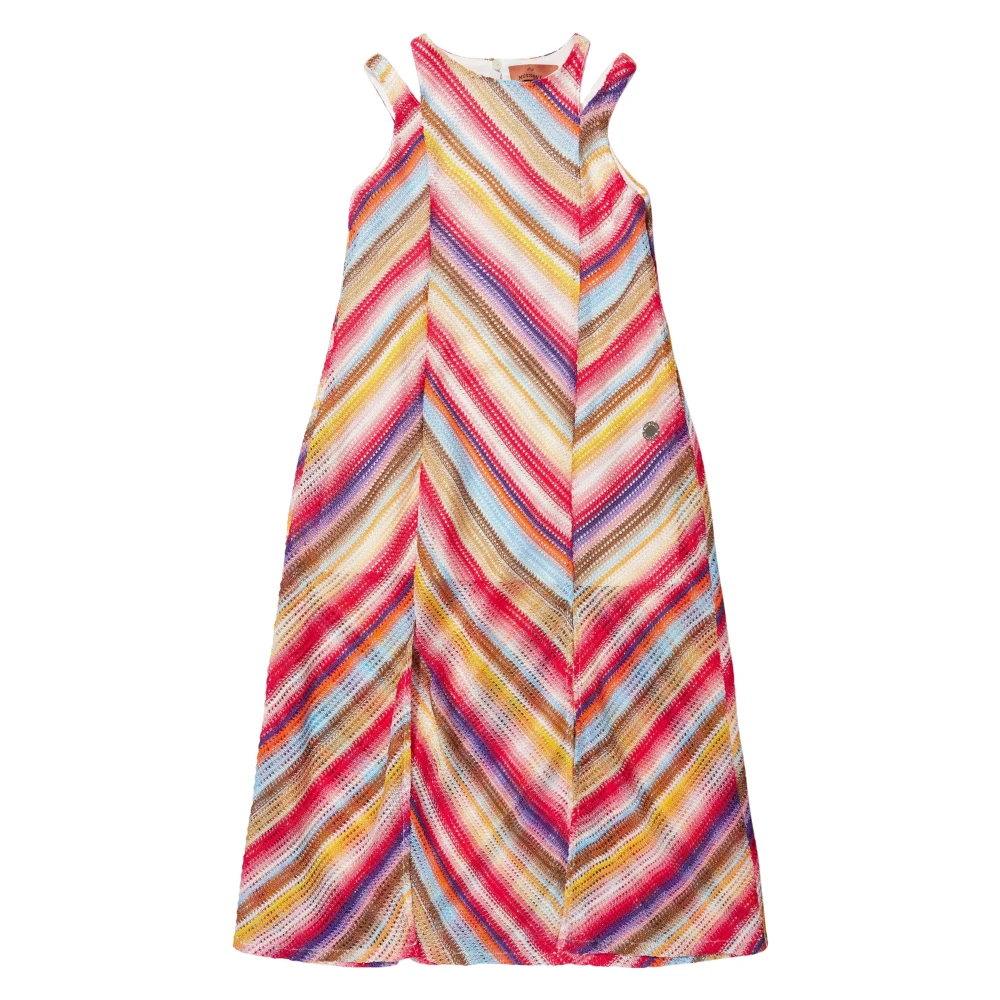 Missoni Girls Multicolor Dresses, 6 Y, Multicolour Woven Dress