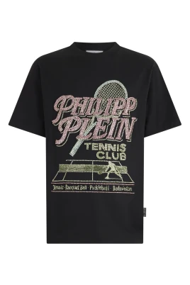 Round Neck T-Shirt Tennis Club Strass
