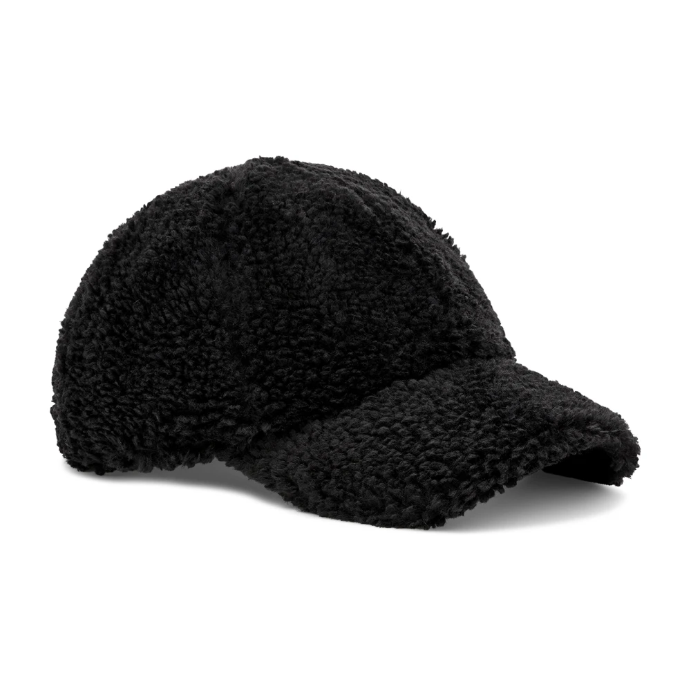 Ugg fluff Baseball Cap Black Dames