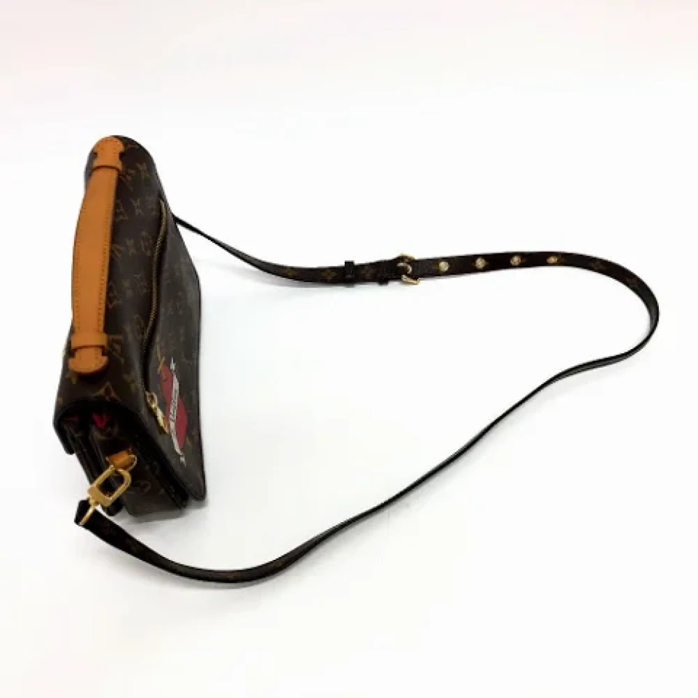 Louis Vuitton Vintage Pre-owned Cotton louis-vuitton-bags Brown Dames