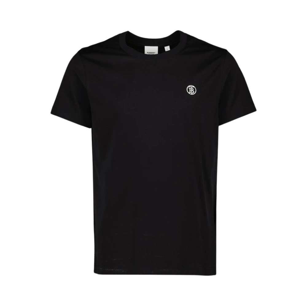 Burberry Logobroderad T-shirt Black, Herr