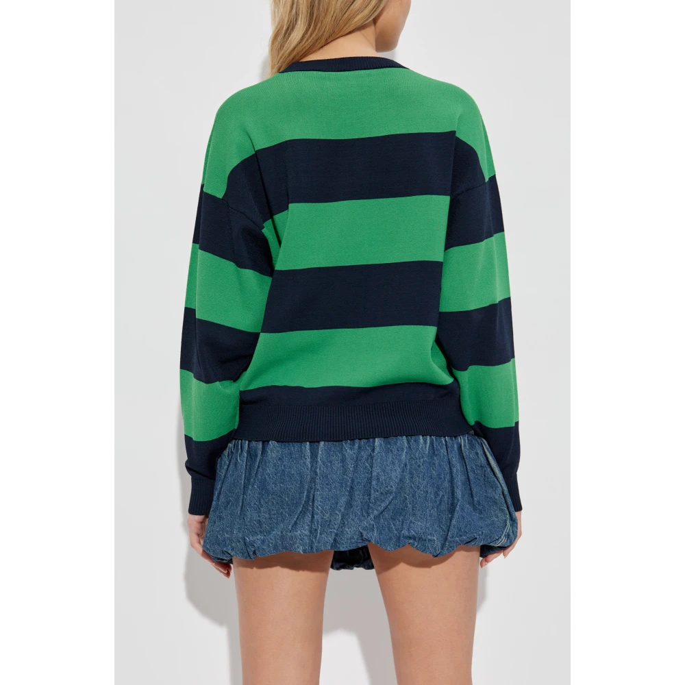 Coperni Trui met gestreept patroon Green Dames