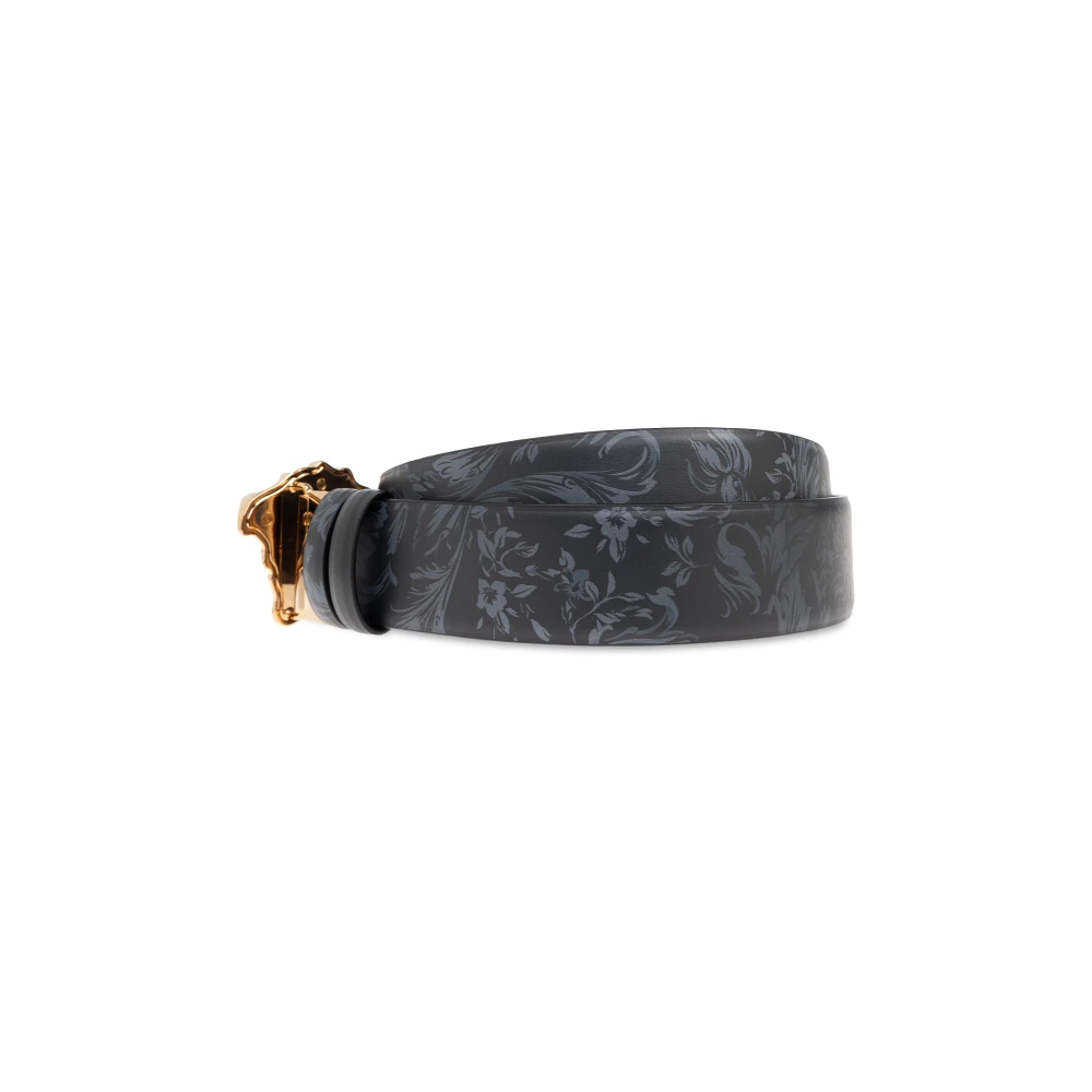 Versace Omkeerbare riem Black Heren