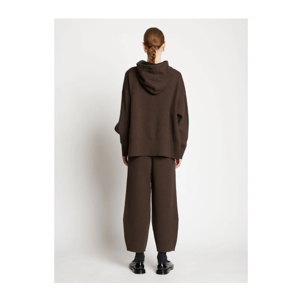 Proenza Schouler Luxe Cashmere-Blend Jogging Bottoms Brown Dames