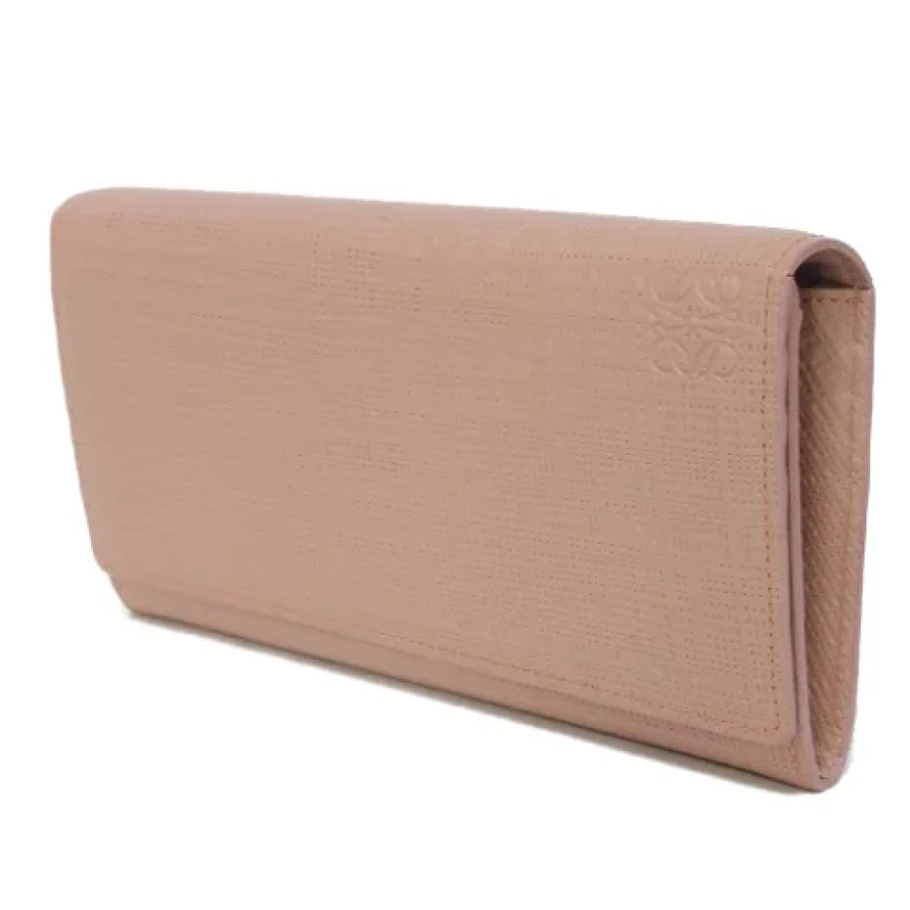 Loewe Pre-owned Leather wallets Pink Dames