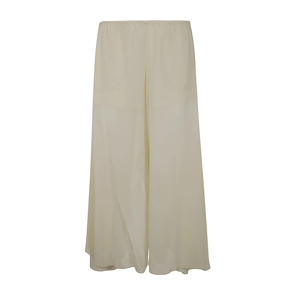 Chloé Elegante Georgette Lange Rok White Dames