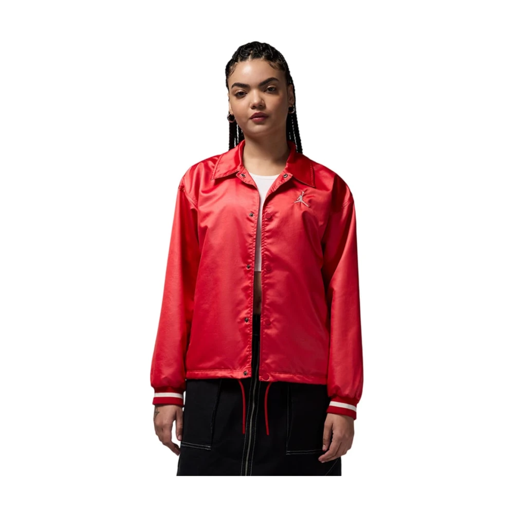 Jordan Women's Red Training, M, Coaches Jacket