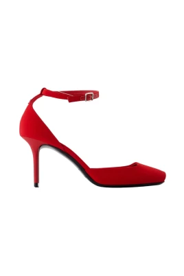 Peep Toe Jersey Pumps