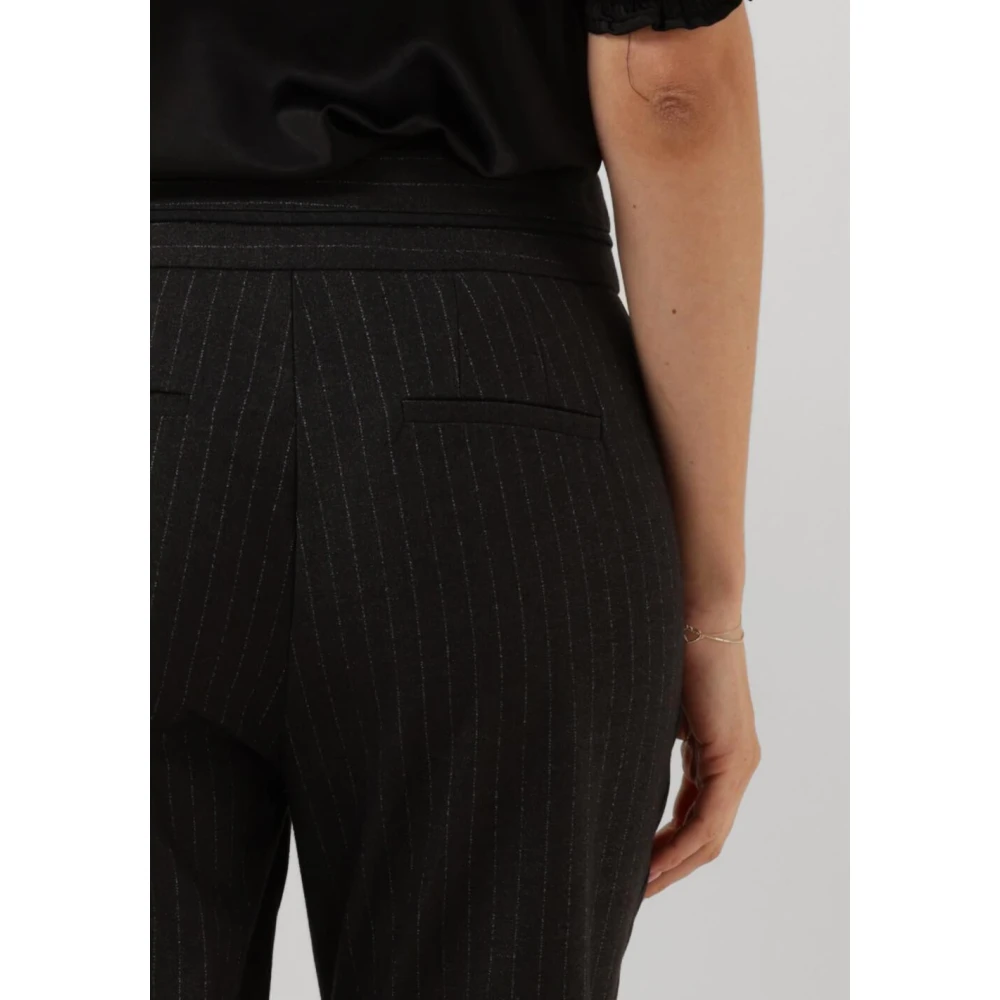 Aaiko Elegante Pinstripe Broek Black Dames