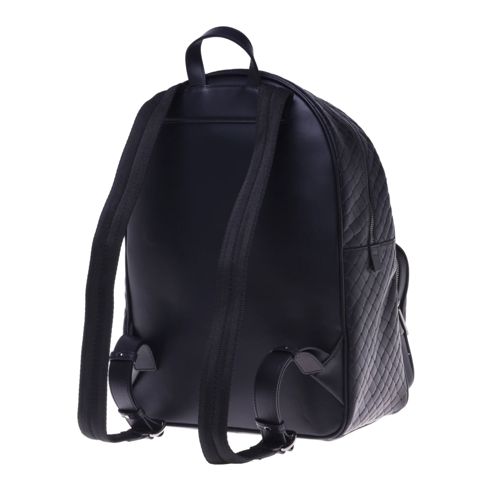 Baldinini Rugzak met Geweven Print Black Heren