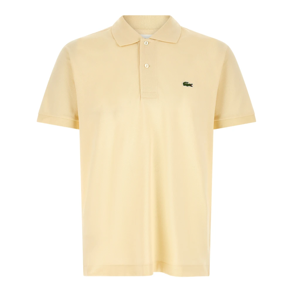Lacoste Men's Yellow Polo Shirts, 2XL, Cotton Piqué Polo Shirt