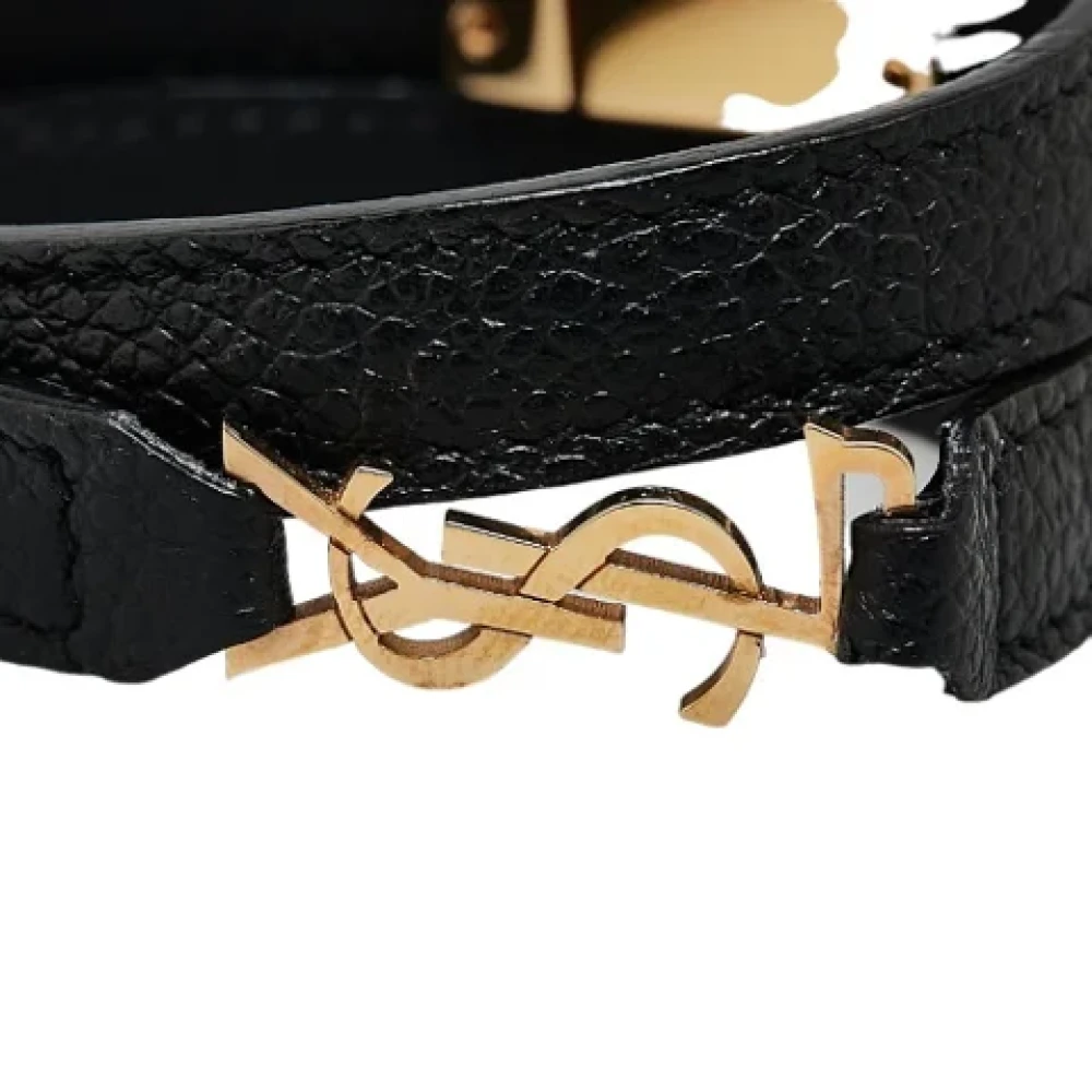 Yves Saint Laurent Vintage Pre-owned Leather belts Black Dames