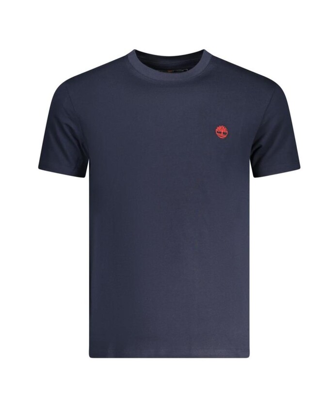 t-shirt-bleu-a-col-rond