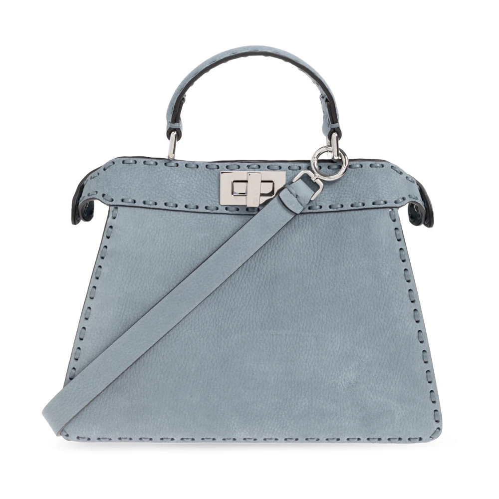 Fendi Women's Blue Handbags, One Size, Peekaboo Iseeu Small Handbag