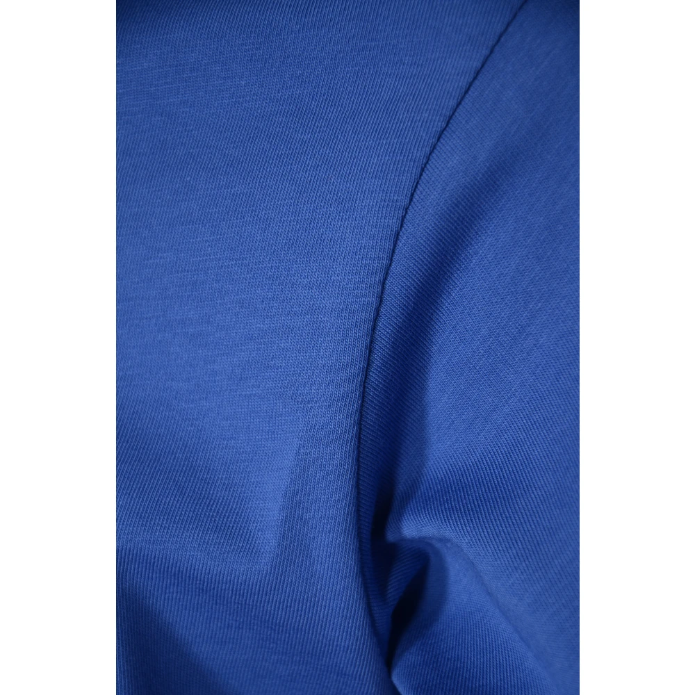 Comme des Garçons Logo Achterkant Katoenen Jersey T-shirts Polos Blue Heren