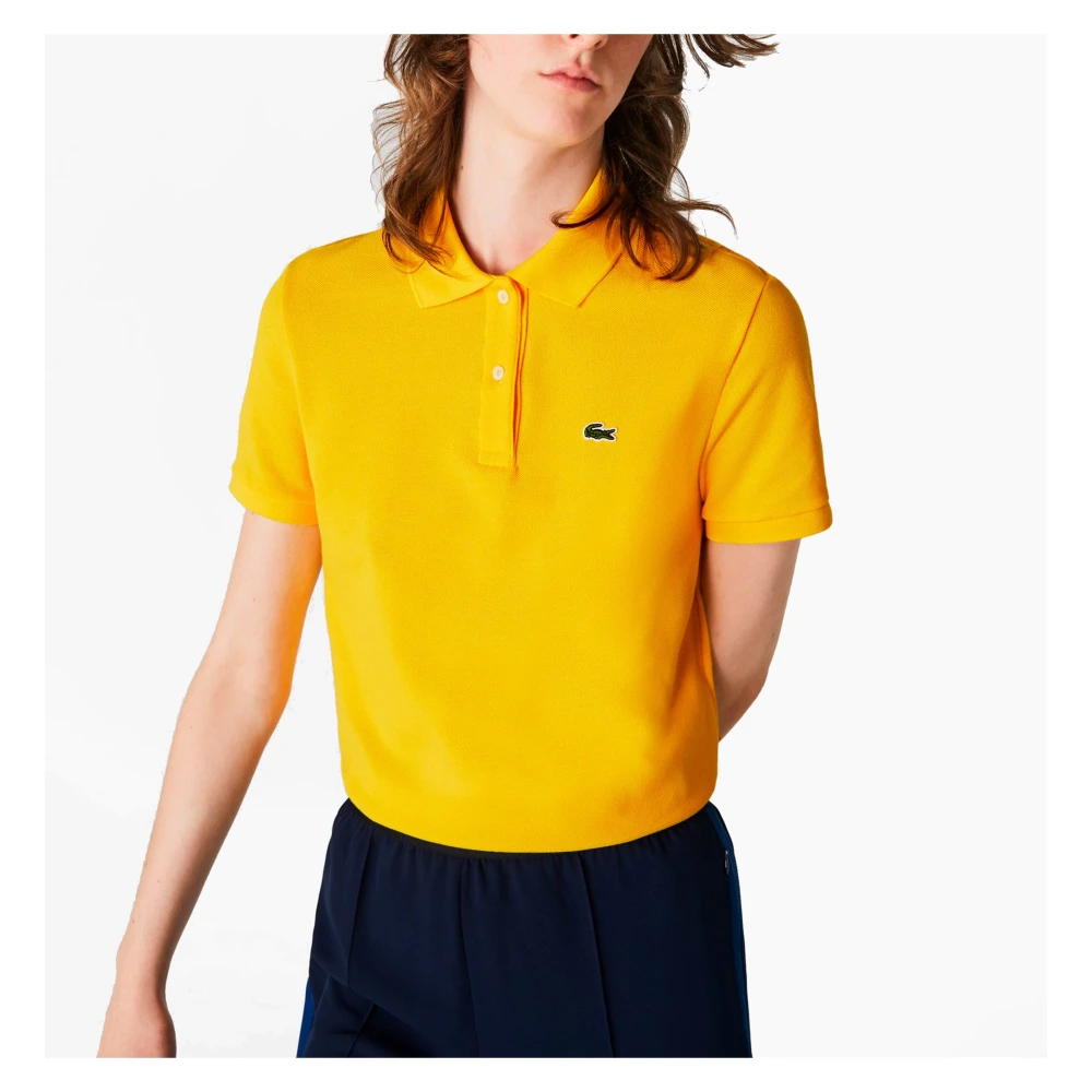 Lacoste Klassieke Fit Basic Logo Polo Geel Yellow Dames