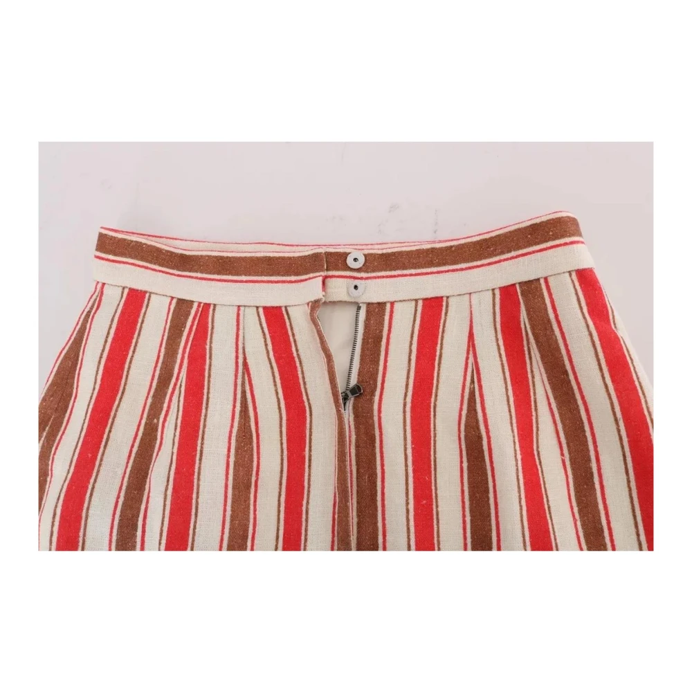 Dolce & Gabbana Multicolor Gestreepte Minirok Verticale Streep Multicolor Dames