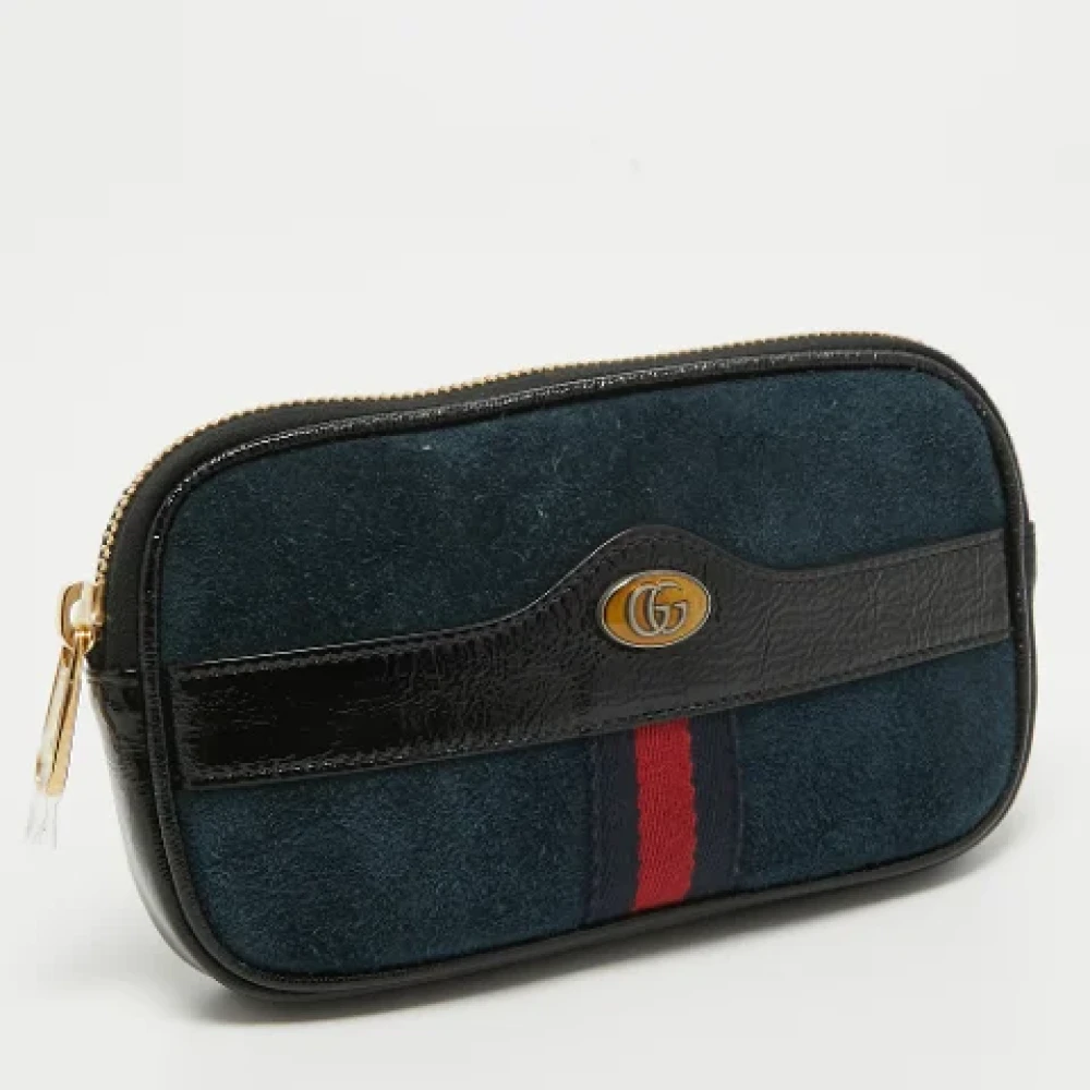 Gucci Vintage Pre-owned Fabric gucci-bags Blue Dames