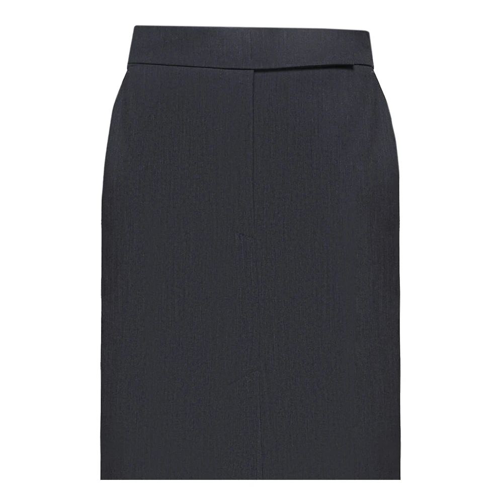 Blanca Vita Grijze Rok met Dubbele Split Gray Dames
