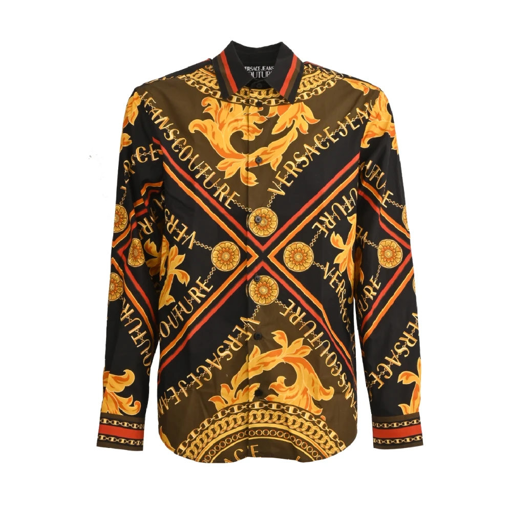 Versace Jeans Couture Multicolor Zijden Overhemd Multicolor Heren
