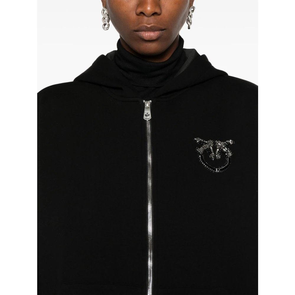 pinko Zwarte Sweater met Polyester Mix Black Dames