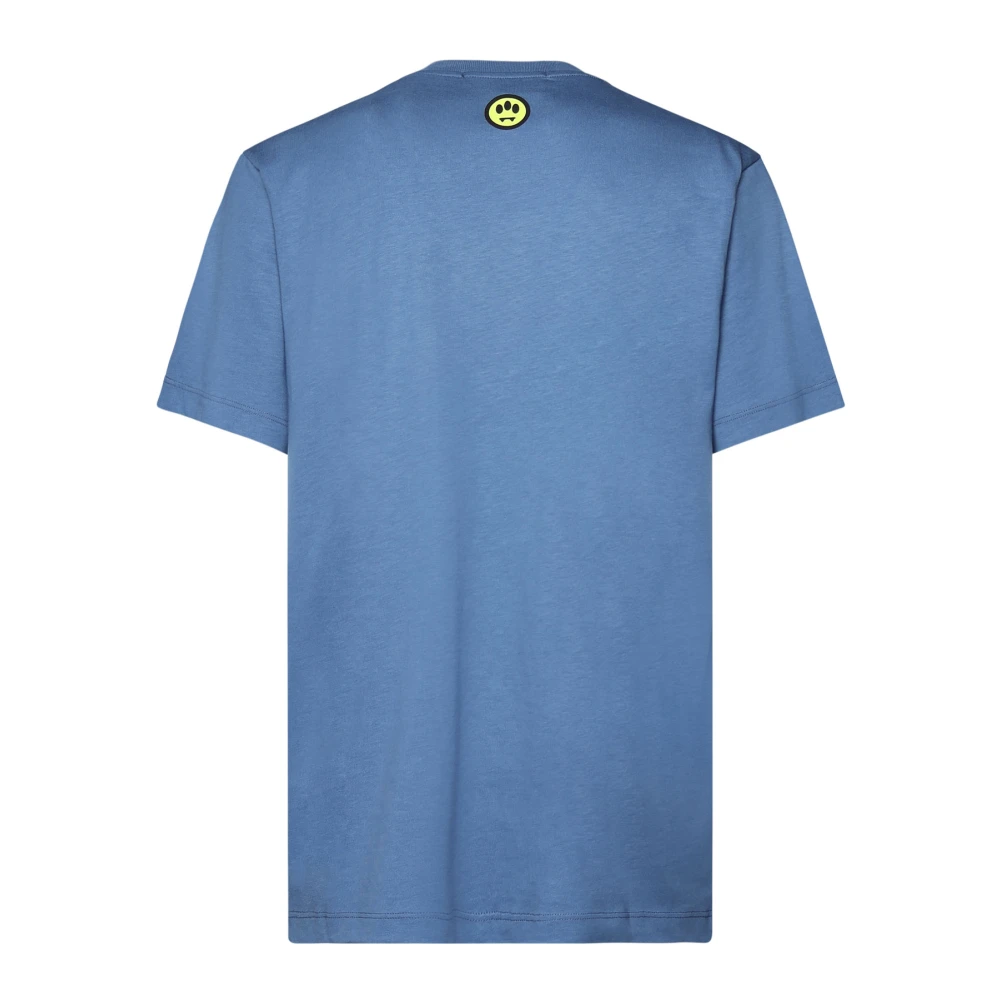 Barrow Katoenen T-shirt met Logobedrukking Blue Heren