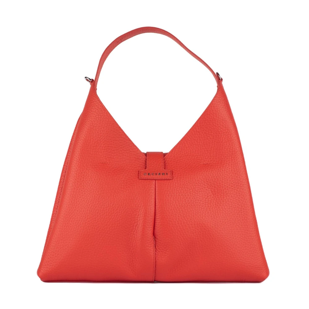 Orciani Women's Pink Bags, Female, One Size, Red Poppy Shoulder Bag