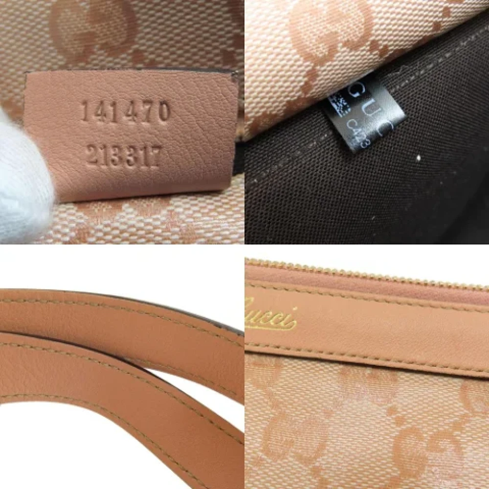 Gucci Vintage Pre-owned Canvas handbags Pink Dames