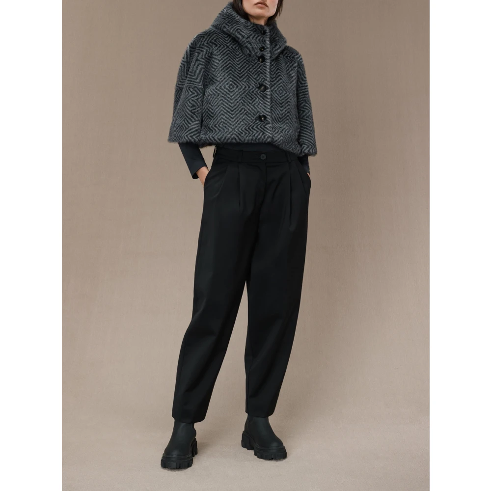 RRD Contemporary Grijze Faux Fur Jas Gray Dames
