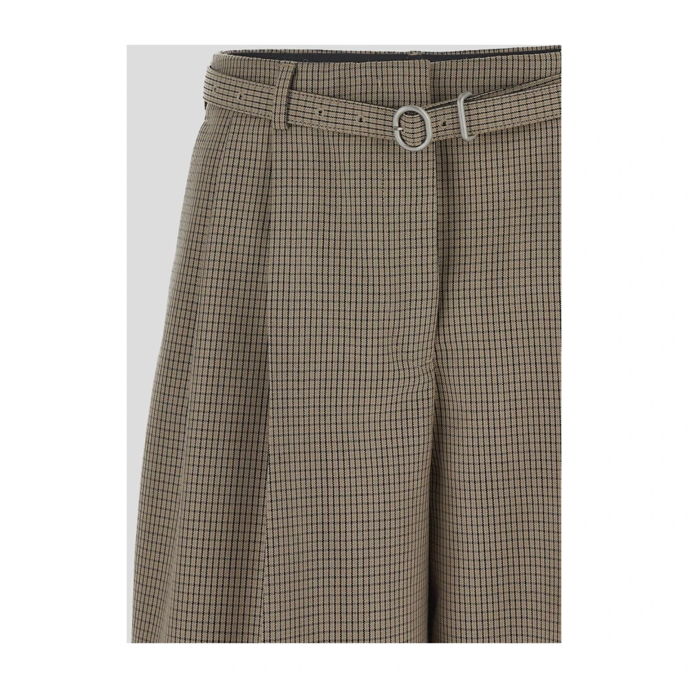 Jil Sander Stijlvolle Riem Broek Beige Dames