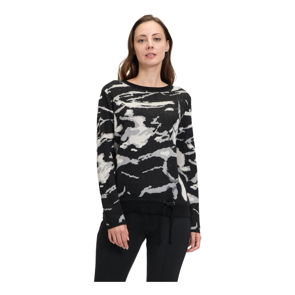 Betty Barclay Jacquard Gebreide Trui Jouw Nieuwe Favoriet Black Dames