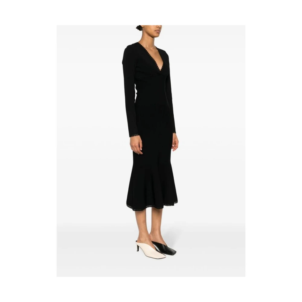 Victoria Beckham Midi Dresses Black Dames