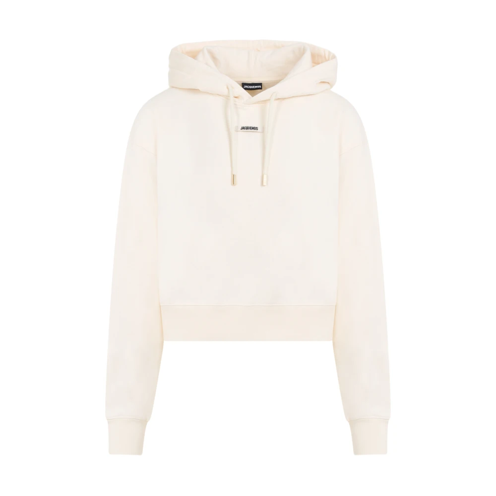 Jacquemus Beige Katoenen Hoodie Ss24 Beige Dames