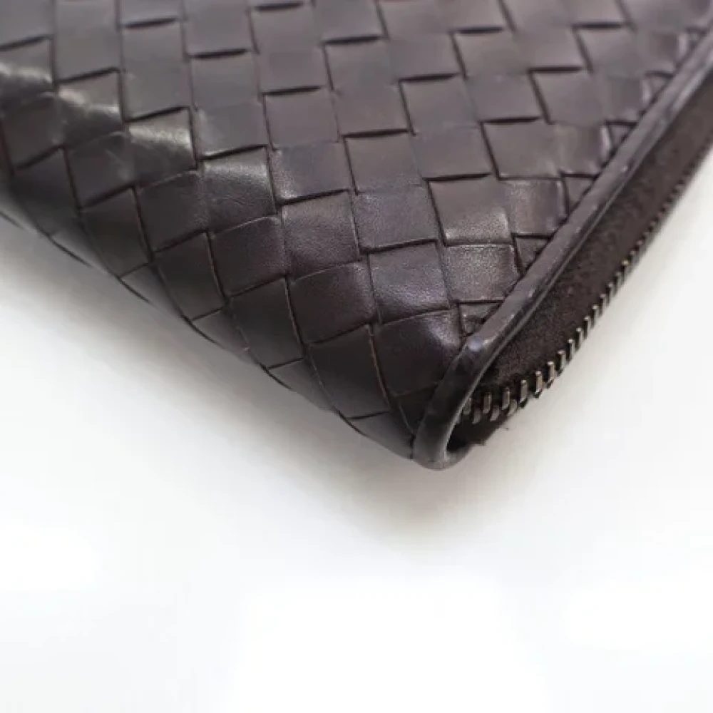 Bottega Veneta Vintage Pre-owned Leather wallets Brown Dames