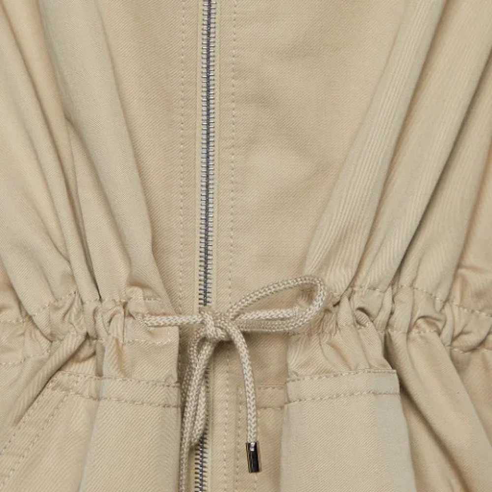 Loewe Pre-owned Cotton outerwear Beige Dames