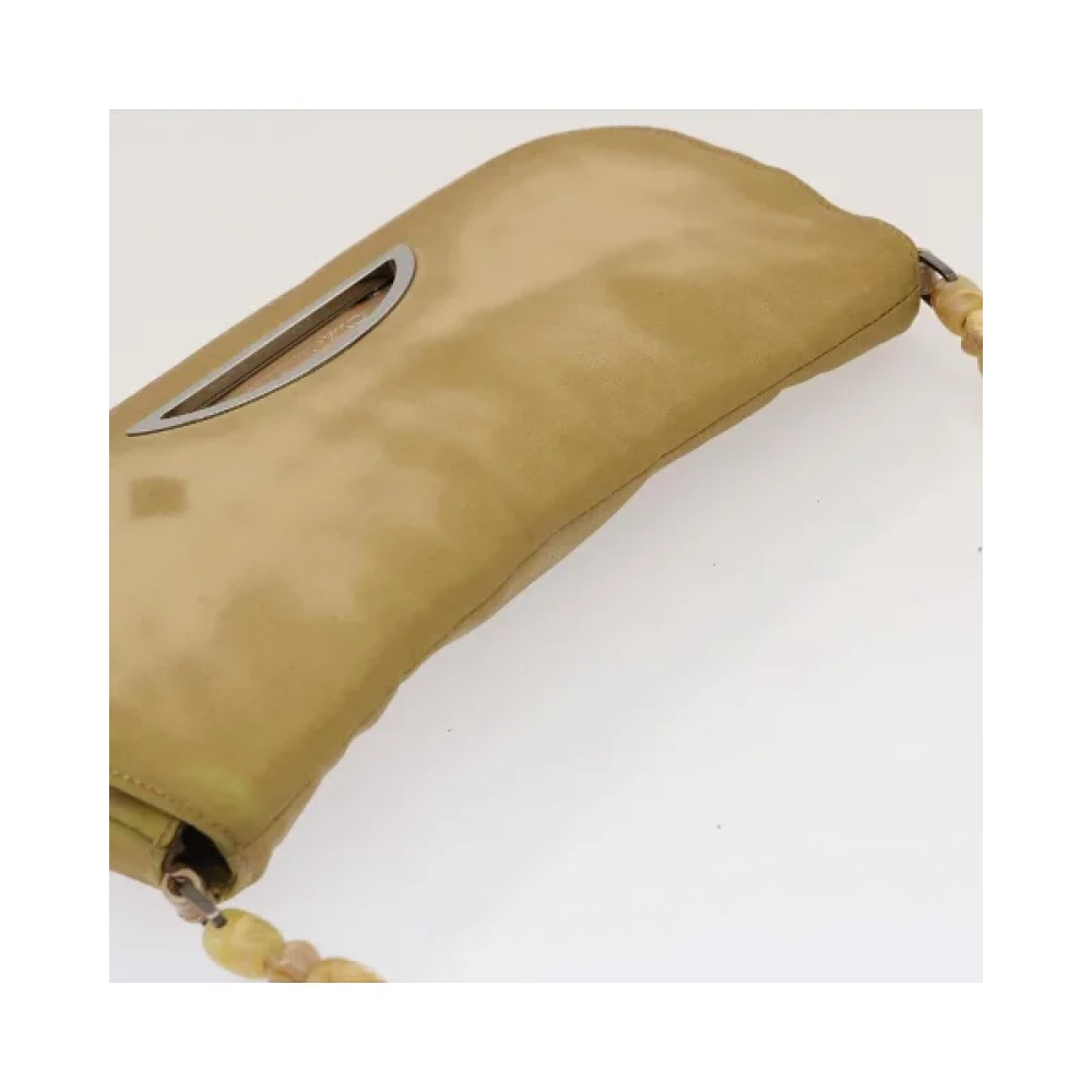 Dior Vintage Pre-owned Nylon dior-bags Beige Dames