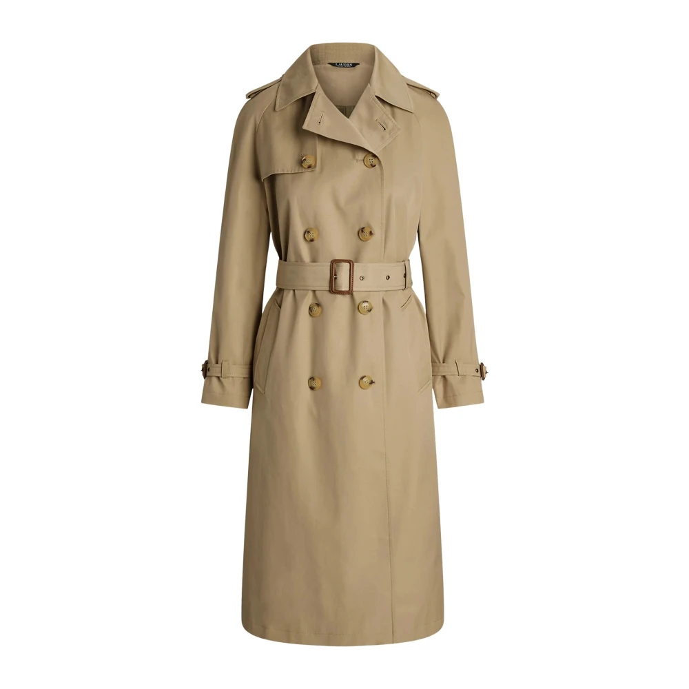Ralph Lauren Women's Beige Trench Coats, M, Bl Db W Ns44 Lined Coat