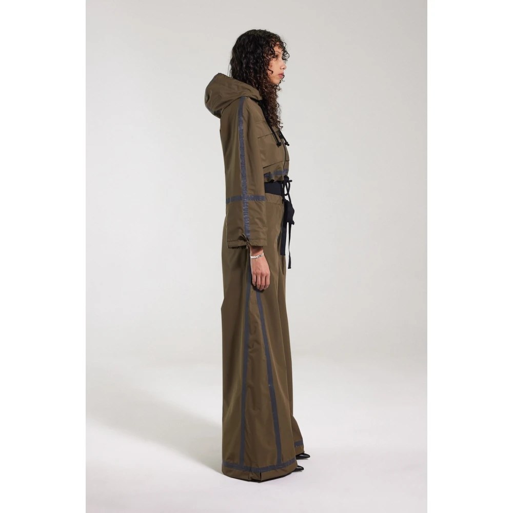 Stutterheim Stijlvolle Korte Regenjas met Reflecterende Naden Green Dames
