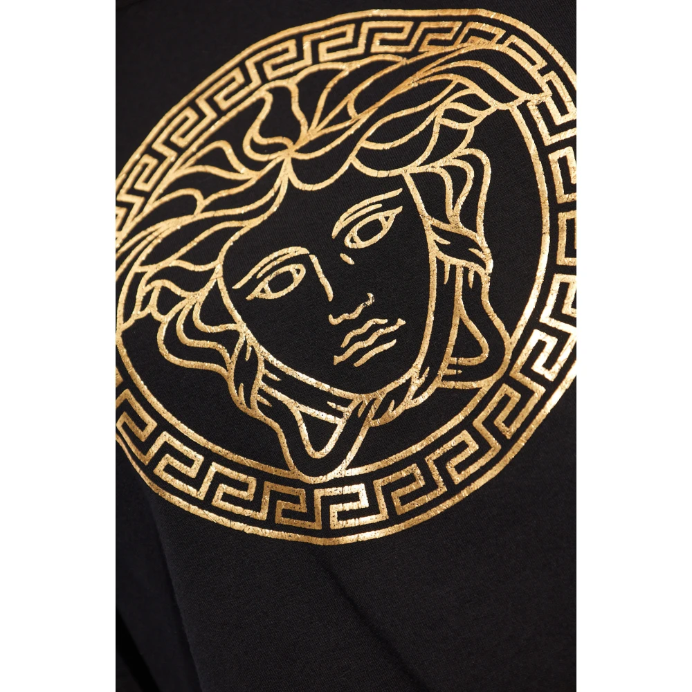 Versace T-shirt met logo Black Dames