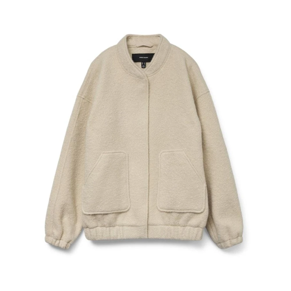 Vero Moda Elite Bomber Jacket in Haver Beige Dames