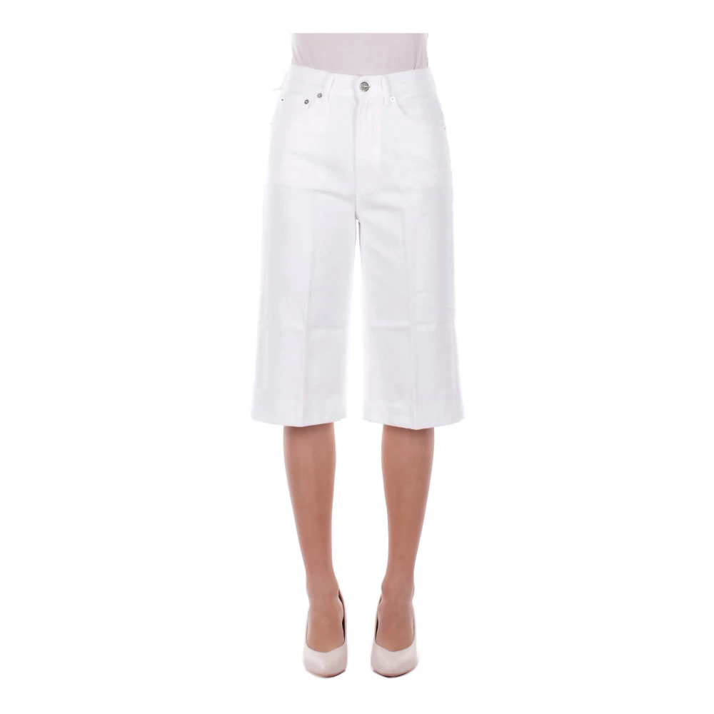 Dondup Vrouw Wit Korte Broeken Dames, W28, Katoen, Shorts