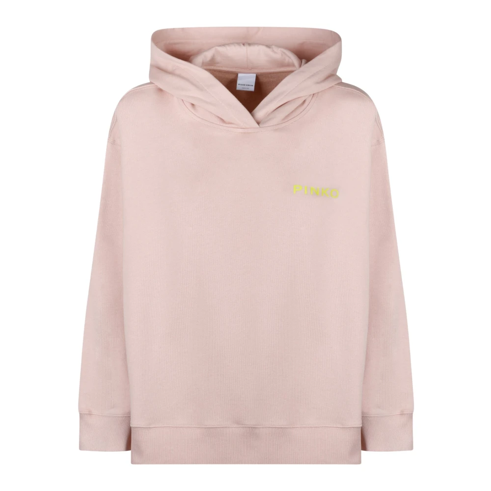 Pinko Hoodie met Logoprint Pink Dames