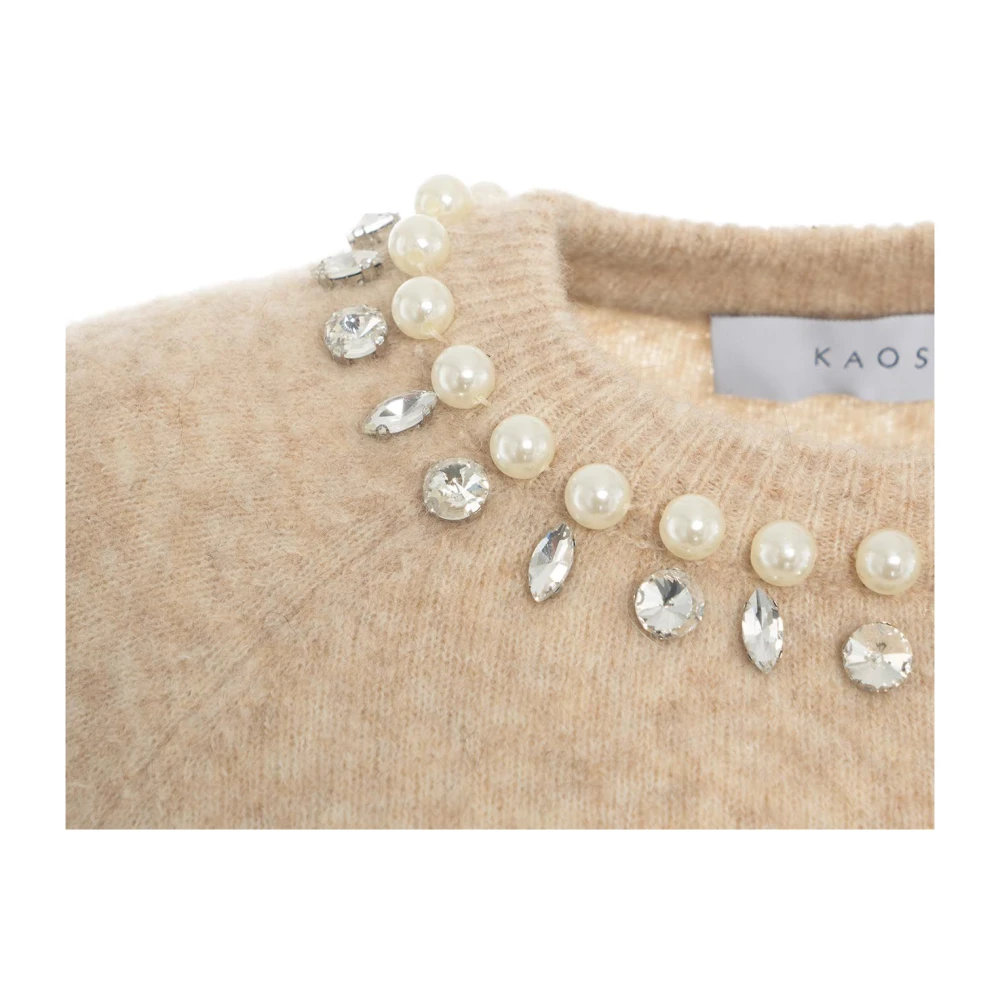 Kaos Beige Gebreide Kleding Aw24 voor Vrouwen Beige Dames