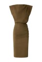 green-crew-neck-dress-straight-hem