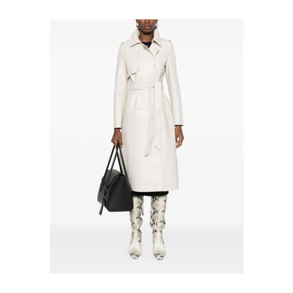 Twinset Witte Parka Jas voor Vrouwen White Dames