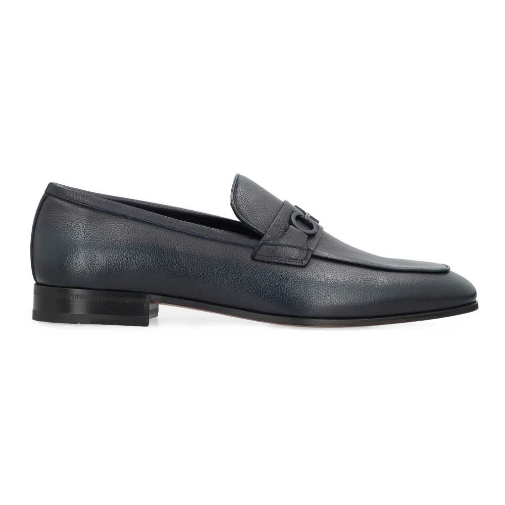 Ferragamo Men's Black Loafers, 6 Uk, Balty Loafers